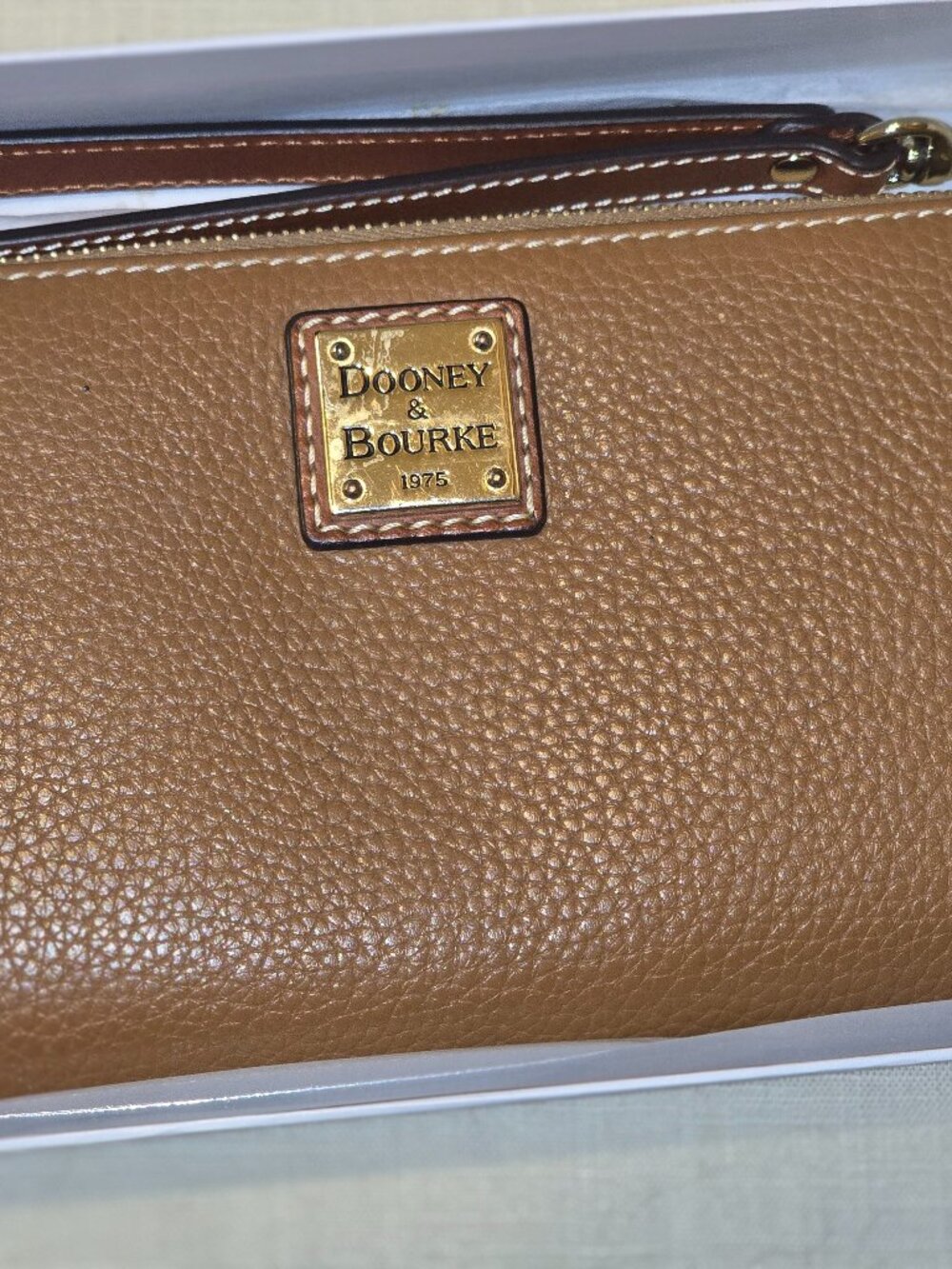 Dooney & Bourke Pebble Grain Large Zip Around Wristlet